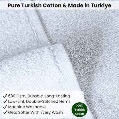 SALBAKOS Luxury 100% Turkish Cotton Bath Sheet 40x80 in (1-Piece, White) | Extra Large Jumbo Oversized Bathroom and Beach Towel, Super Soft Highly Absorbent Thick Premium Hotel Quality, Made in Turkey - color: White, size: Jumbo Bath Sheet