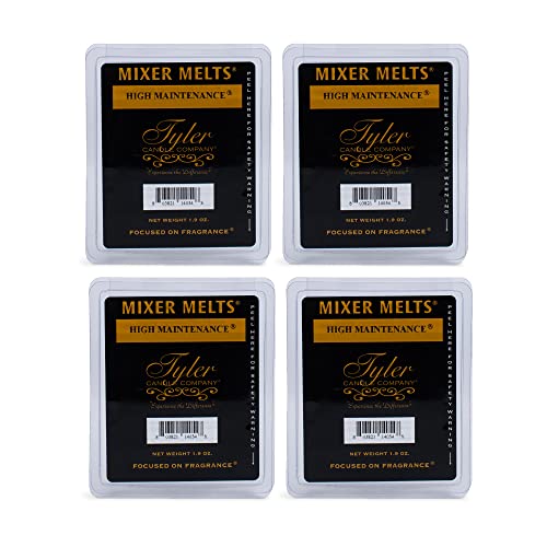Tyler Fragranced 1.9 ounce Tart Mixer Melts Set of 4, High Maintenance