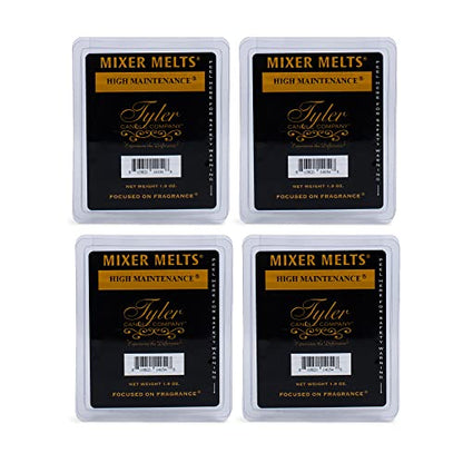 Tyler Fragranced 1.9 ounce Tart Mixer Melts Set of 4, High Maintenance