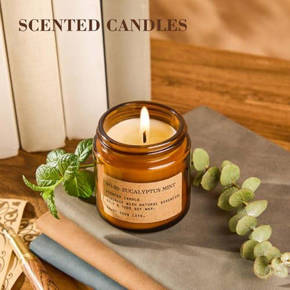 8 Pack Scented Candles for Home,Long Lasting Soy Wax Candle Gift Set | Aromatherapy Candle Gifts for Womens Birthday Anniversary Present - color: Spring & Summer Set
