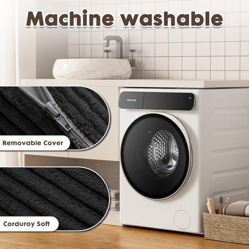 Large Lumbar Cushion Lumbar Support Pillow, Ergonomic Lumbar Pillow with Machine Washable, Help Relieve Pain of Back, Lumbar, Tailbone and Sciatic Nerve Support. (Black) - color: Black