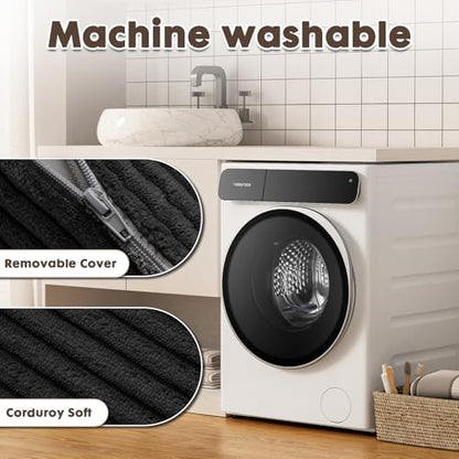 Large Lumbar Cushion Lumbar Support Pillow, Ergonomic Lumbar Pillow with Machine Washable, Help Relieve Pain of Back, Lumbar, Tailbone and Sciatic Nerve Support. (Black) - color: Black
