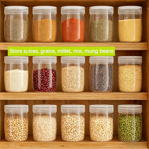 Mini Pudding Jars 82Pack, 6oz/170ml Plastic Favor Jar with Lids, Candy jars,Yogurt Containers with Pressure Sensitive Seal, Mason Jar,Jam,Bath Salt Jars Wedding Favors Honey Pot - color: Plastic-82Pack-Clear