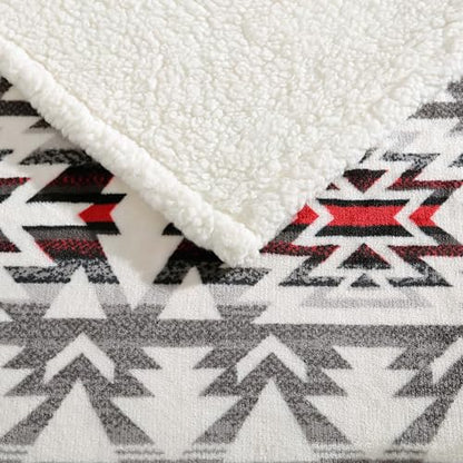 Eddie Bauer - Throw Blanket, Ultra-Soft & Reversible Plush Bedding, Blanket for Couch & Bed (Clyde Hill Stripe, 50" x 60") - color: Clyde Hill Stripe, size: 50" x 60"