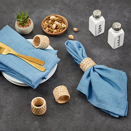 DII Variegated Tabletop Collection, Napkin Set, 20x20, Light Blue, 6 Piece - color: Light Blue, size: 20" x 20" (Set of 6)