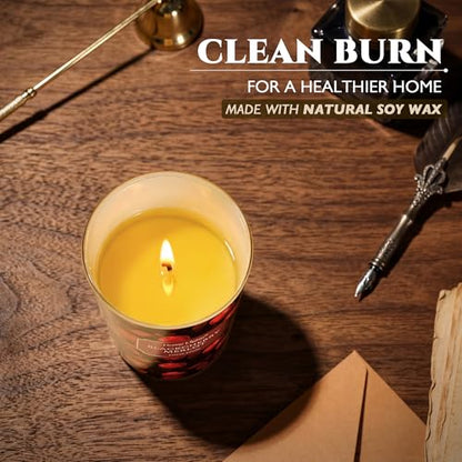 HomeLights Soy Wax Candles for Home Scented, 1-Wick Candles in Blackcherry Merlot Scented, Aromatherapy Candles Gift for Parties, Relaxing, Eclectic Mixed Styles, 6.7oz - color: Blackcherry Merlot