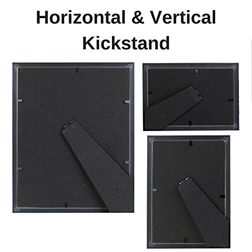 10pc Table Top Picture Frame Set (No Wall Hook) Two - 8x10, Four - 5x7, Four - 4x6, Black - color: Black, size: Two 8x10, Four 5x7, Four 4x6