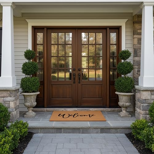 Calloway Mills Cursive Welcome Doormat, 30" x 48" - color: Black, size: 2'6" x 4' (Rectangular)