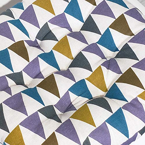 vctops Bohemian Soft Round Chair Pad Garden Patio Home Kitchen Office Seat Cushion CAI Triangle Diameter 16" - color: Cai Triangle, style: Diameter 16 Inch