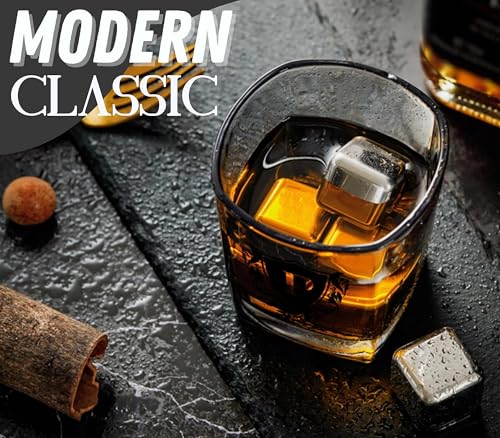 Whisky Gifts for Men, Personalized Initial Whiskey Glass with Whiskey Stones for Dad, Boyfriend, Best Friends, Coworkers, Husband, Brother, Uncle and Boss on Father's Day, Boss Day and Birthday - P - color: P