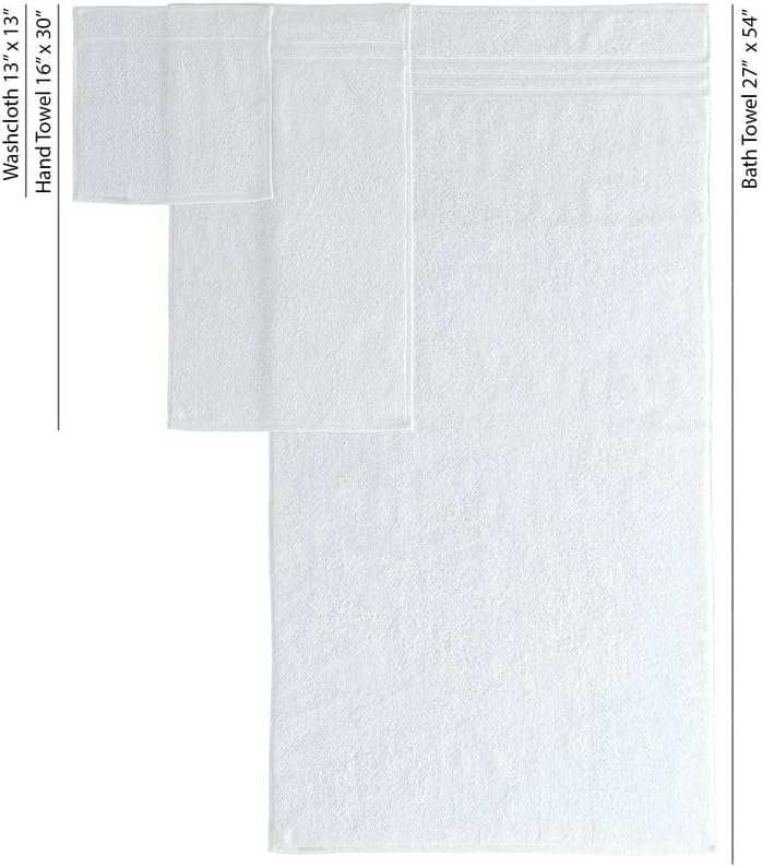 Hawmam Linen Personalized Towels - Customized Turkish Cotton Towel Set, Monogrammed Towels with Initials, Name & Embroidery, Idea for Weddings, Bridal Showers, Anniversaries, for Couples, White - color: White