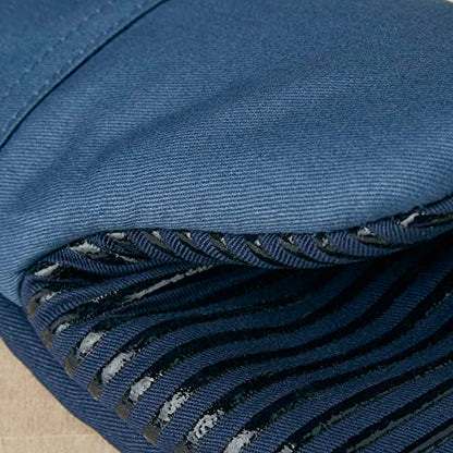 KitchenAid Beacon Two-Tone Non-Slip Mini Oven Mitt Set, Navy/Ink, 5.5"x8", 2 Piece - color: Navy/Ink Blue