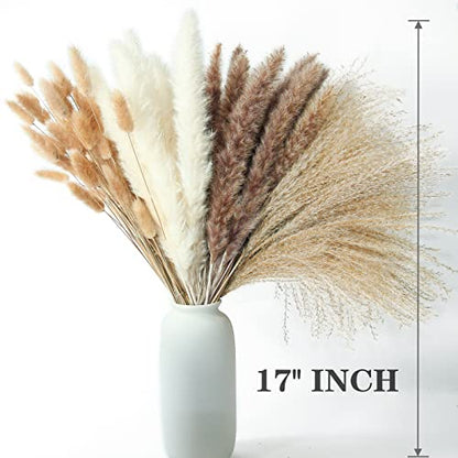 200PCS Dried Flower Bouquet – Pampas Grass, Floral Decor for Home, Wedding, and Boho Style | Perfect for Vases, Fall, Spring, Summer, and Winter Arrangements - size: 200PCS