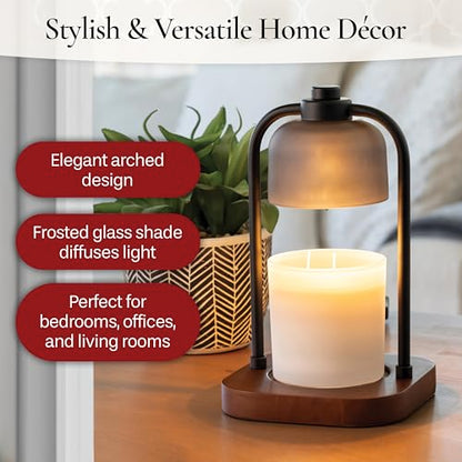 Candle Warmers ETC. Illumination Fragrance Warmer- Light-Up Warmer for Warming Scented Candle Wax Melts and Tarts or to Freshen Room, Wicker Rattan Lantern - size: Wicker Lantern