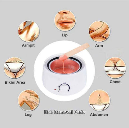 Professional Electric Wax Warmer and Heater for Soft, Paraffin Warm Crème and Strip Wax | Wax Melter for Hair Removal with Adjustable Temperature for Salon Quality Results
