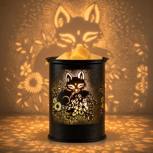 Wax Melt Warmer Metal Wax Warmer for Scented Wax Candle Wax Burner(Fox) | Electric Fragrance Candle Oil Burner 2 in 1 Wax Melts as Gifts for Moms Grandma Women Girls - style: Fox