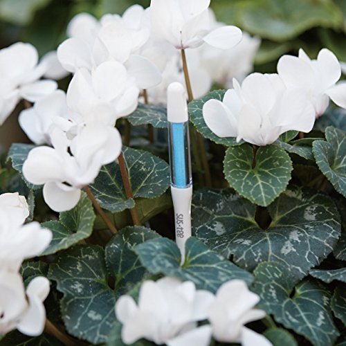 IPPINKA Sustee Aquameter, White, Small, Set of 2 - Soil Moisture Meter for Potted Plants - Plant Water Sensor (Refillable Style)