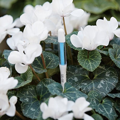 IPPINKA Sustee Aquameter, White, Small, Set of 2 - Soil Moisture Meter for Potted Plants - Plant Water Sensor (Refillable Style)