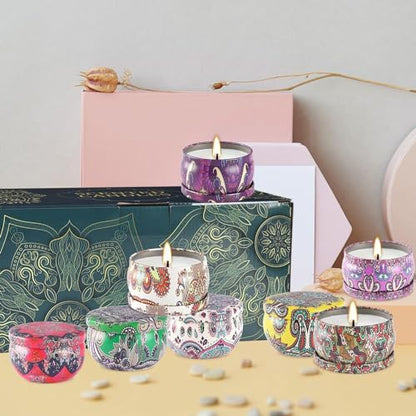 WPONSZU Scented Candles Gift Set, 2.5 oz Soy Wax Aromatherapy Candle for Home, Romantic Candles Gift for Mother Day Christmas Valentines Birthday (24 Pack) - color: Multi-Color3