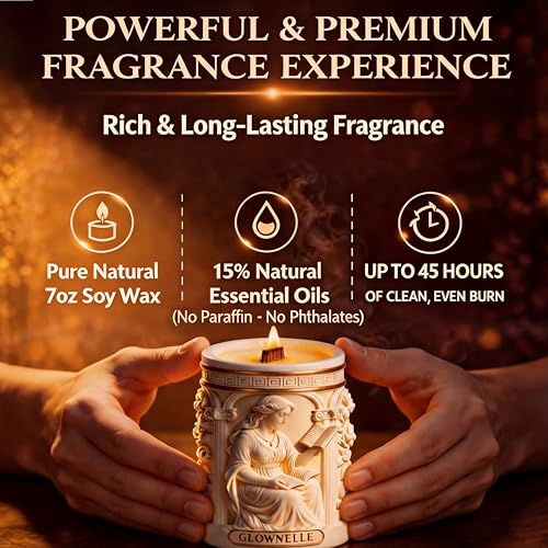 Birthday Gifts for Women – 100% Soy Candles Non Toxic, Tropical Fruit & Sugared Citrus, Wood Wick, Natural Soy Wax, Elegant Non-Toxic Gift Set for Women, Spring Gifts, Elegant Candles, Gift Set