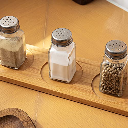 1st Choice Salt and Pepper Shakers with Stainless Tops Set of 2 (Square Shakers) - style: Square Shakers