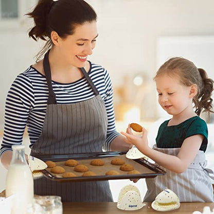 Thickened Mini Silicone Oven Mitts Heat Resistant as Hot Pot Holder, Baking Holder, Rubber Oven Gloves, Finger Pinch Grips, Potholder Mitts for Kitchen Cooking, 1 Pair, White Confetti - color: White Confetti