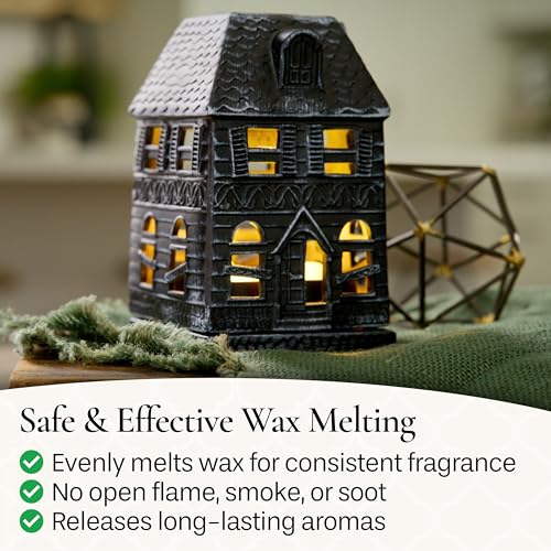 Candle Warmers Etc. Haunted Mansion Canopy Fragrance Warmer – Use with Any Wax Melts - size: Haunted House