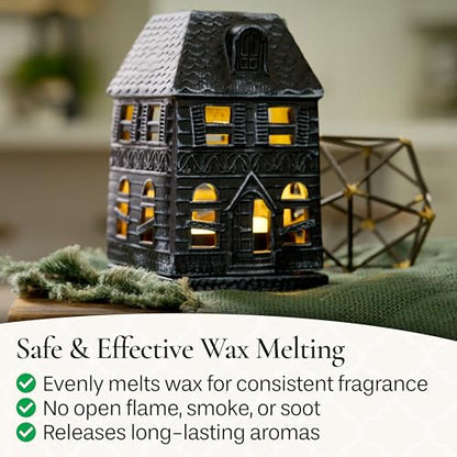 Candle Warmers Etc. Haunted Mansion Canopy Fragrance Warmer – Use with Any Wax Melts - size: Haunted House