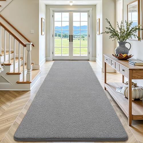 Keeko 2x6 Area Rugs for Living Room,Soft Washable Memory Foam Bedroom Rug | Indoor Throw Rug Low Pile Minimalist Non Slip Carpet for Kids Nursery Classroom Dorm Room Home Decor Grey - color: Grey, size: 2' X 6' (Rectangular)