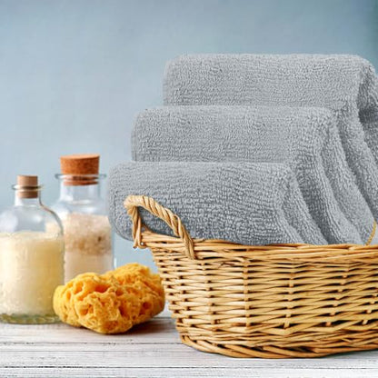 Utopia Towels 12 Pack Premium Wash Cloths, 12x12 in, 100% Cotton, Cool Grey | Highly Absorbent Soft Feel Lightweight Washcloths - Premium Ring Spun Cotton, Ideal for Bathroom, Spa, Gym & Face - color: Cool Grey
