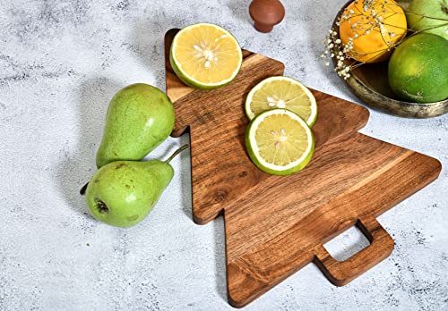 Sophia Art 100% Acacia Wooden Chopping Board, Butcher Block for Vegetables, Cafe and Restaurant, Serving Board,Charcuterie Board Cutting Board, Brown (Tree Board, 14"L x 11"W) - color: Tree Board, 14"L x 11"W