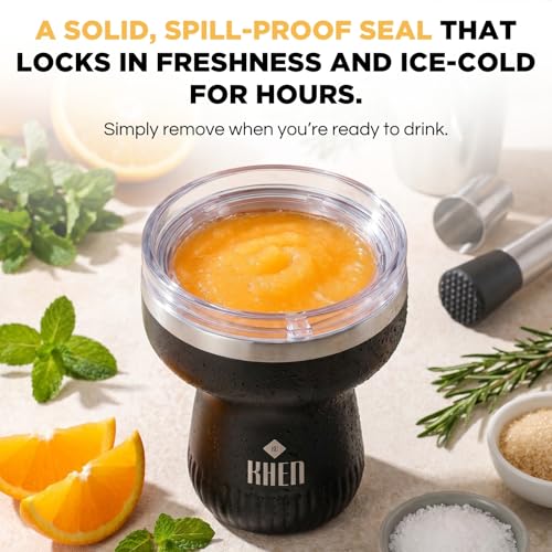 Double Wall Insulated Margarita Tumbler, Cocktail Cup - Carbon Color, 16 oz | Keeps Drinks Cold 12+ Hours, Shatterproof, Portable, Travel Friendly Perfect for Margaritas, Martinis, Cocktails & Mix Drinks - color: Carbon