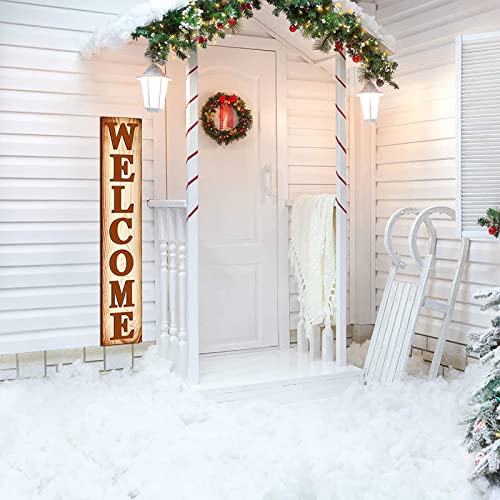 Welcome Letters, 7PCS Wood Large Letter Cutouts, Unfinished 2mm Thick Wood Sign for Wall DIY Decoration, Porch Crafts for Home Party Holiday Supplies