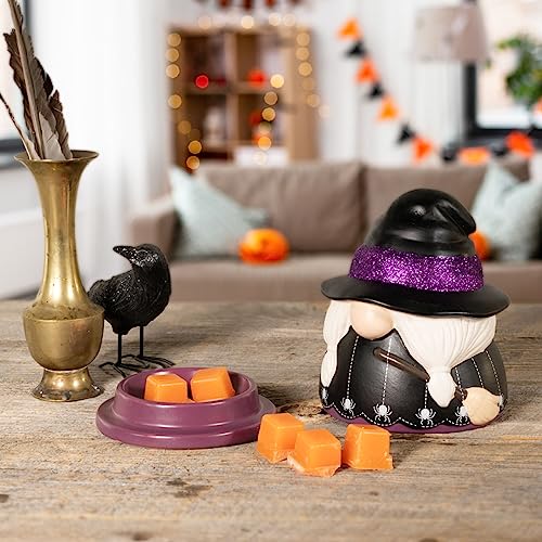 ScentSationals Glitter Witch Gnome - Wax Warmer for Scented Wax Melts | Halloween Decor, Candle Wax Melt Warmer for Long Lasting Home Fragrance - style: Glitter Witch