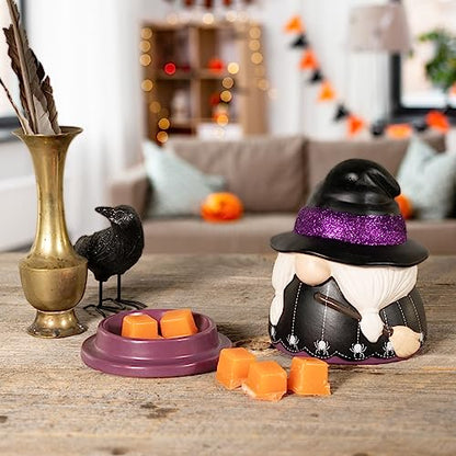 ScentSationals Glitter Witch Gnome - Wax Warmer for Scented Wax Melts | Halloween Decor, Candle Wax Melt Warmer for Long Lasting Home Fragrance - style: Glitter Witch