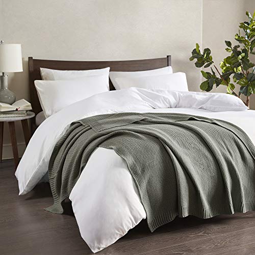 INK+IVY Bree Knit Throw Blanket for Bed, Sofa, and Couch, Lightweight, Breathable, Soft & Cozy Summer Blanket, Throw (50 in x 60 in), Charcoal - color: Charcoal, size: Throw (50 in x 60 in)