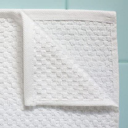 COTTON CRAFT Euro Spa Waffle Weave Bath Sheet - Set of 2 White Towel Sheets | Pure 100% Ringspun Cotton Oversized Luxurious Towel Set - Soft Plush Super Absorbent Low Lint Quick Dry - 35 x 70 inches - color: White, size: 2 Pack Bath Sheet
