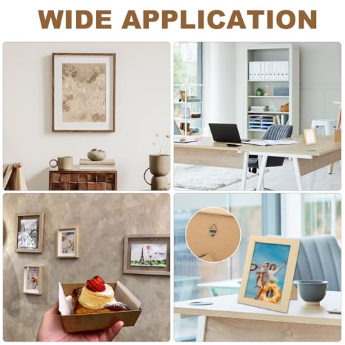 MECCANIXITY 11x11 Collage Picture Frame, Displays 4Pcs 3.5x3.5 Pictures with Mat, Solid Oak Wood Clear Acrylic Sheet Wall Mounting and Tabletop Display, Black, 1Pcs - color: Black