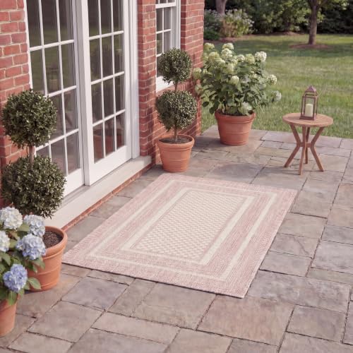 SAFAVIEH Courtyard Accent Rug 2'0"x3', Ivory & Pink CY8475-56212 - color: Ivory/Pink, size: 2' x 3'7" (Rectangular)
