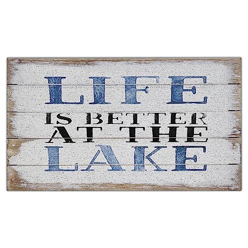 Nogrit Life is Better at Lake Door Mat Outdoor Entrance 17x30 Non-Slip Doormat for Lake House Front Door Porch Outdoor Indoor Decorations,Lake Lover Gifts Lake House Decor 01 - color: Anti-slip Pvc - 4
