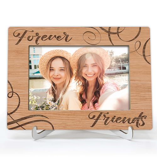 YSTEP Best Friend Frame - Gifts for Best Friends - 4x6 Wooden Display - Long Distance Friendship - style: Style 5