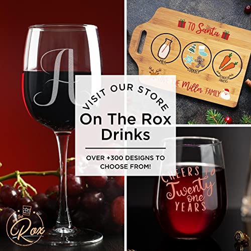Personalized Custom Text Wine Glass – 3 Lines of Custom Text – 17 oz Stemless Engraved Mother's Day Wine Glass for Mom, Sister, Teacher, Wife, Best Friend - style: Custom Stemless Wine Glass