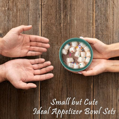 wheat straw snack bowls 10oz set of 8 - Unbreakable Dessert Bowls Dishwasher Safe - Small Handy Bowls for Ice Cream,Yogurt and Fruits. Green - color: Green, size: 10 oz
