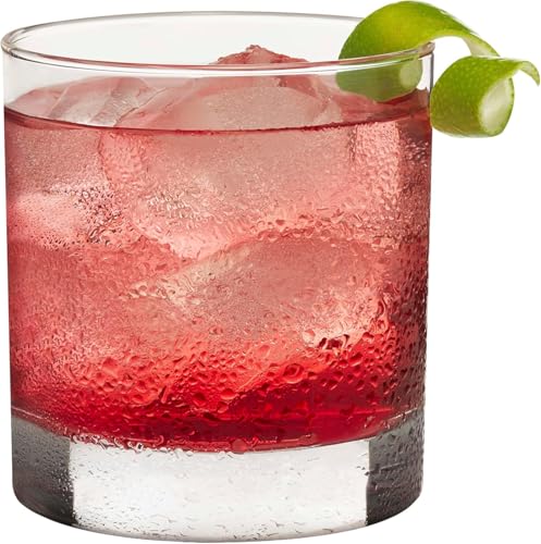 Libbey 917CD Heavy Base Rocks Glasses Set of 12, Old Fashioned Whiskey Cups - color: Whiskey Rocks 12