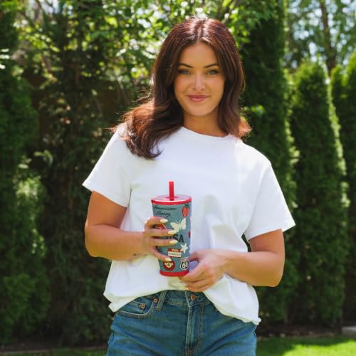 HydroJug Everyday Tumbler 20 oz, Ceramic-Lined Straw Cup, American Honey - color: American Honey, size: 20 Ounces