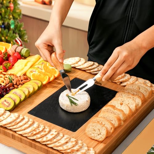Extra Large Charcuterie Boards Gift Set and Double-Drawer Charcuterie Board Set