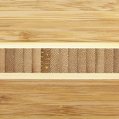 Totally Bamboo Aruba Bamboo Serving and Cutting Board, 12-1/2" x 8" - size: 12.5"L x 8"W
