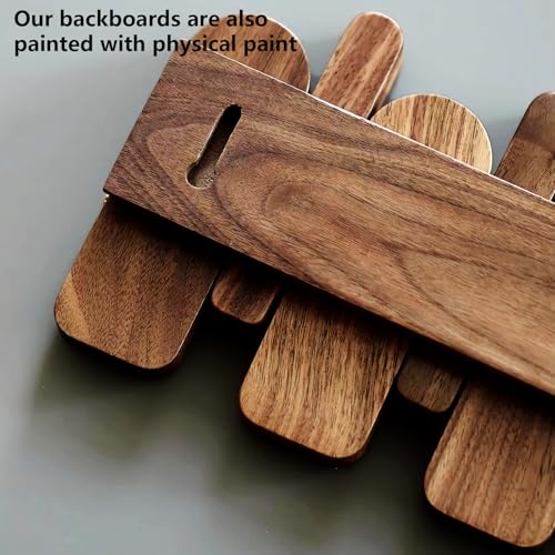 Wall Mounted Piano Key Hanger | Flip Style Hook | Entrance Wall Art Hook, Made of Oak Wood (3 Times Painted, 4 Times Polished) (Arc Beech, 12Hooks) - color: Arc Beech, size: 12Hooks