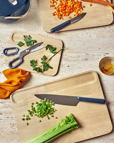 Caraway 14 x 10" Medium Cutting Board | Double Sided Wood Cutting Board, Made From FSC-Certified Birch Wood, Food-Safe Mineral Oil and Wax Finish - size: 14"L x 10"W