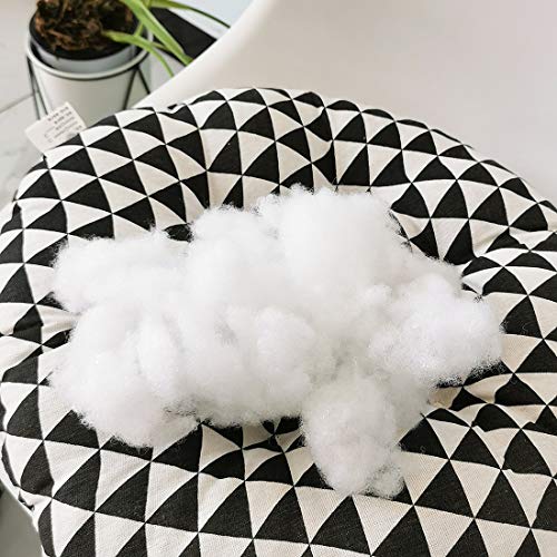 vctops Bohemian Soft Round Chair Pad Garden Patio Home Kitchen Office Seat Cushion Black White Diameter 16" - color: Black White, style: Diameter 16 Inch